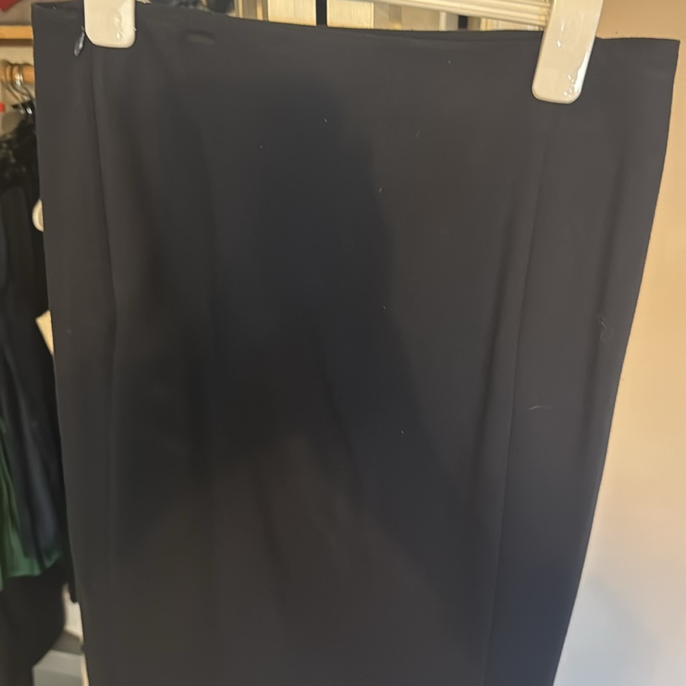 Diane Von Furstenberg Navy Skirt with 2 Front Zips